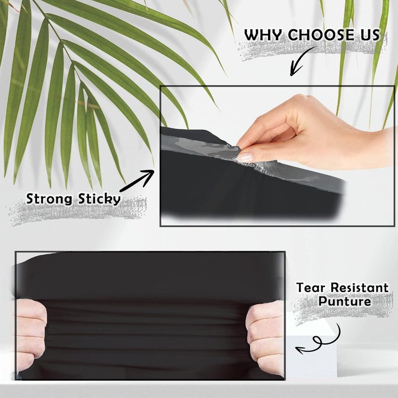 Yens Poly Mailers Waterproof Self Seal Adhesive Shipping Bags for Shipping, Mailing, Packaging (Black, #M4(10"X13")-1000 Pack Bulk Box) - Image 4